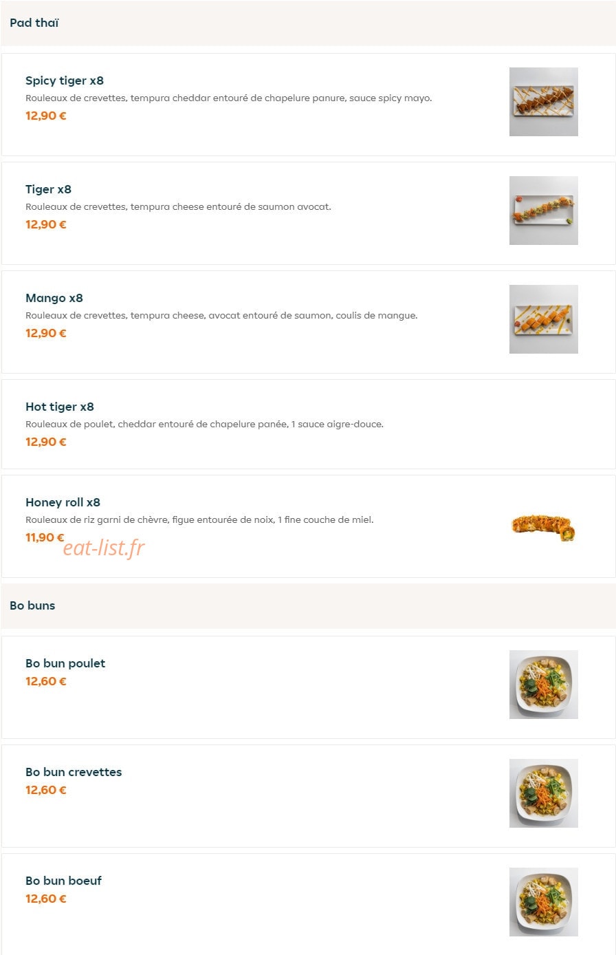 Sushi Wan — carte page 7