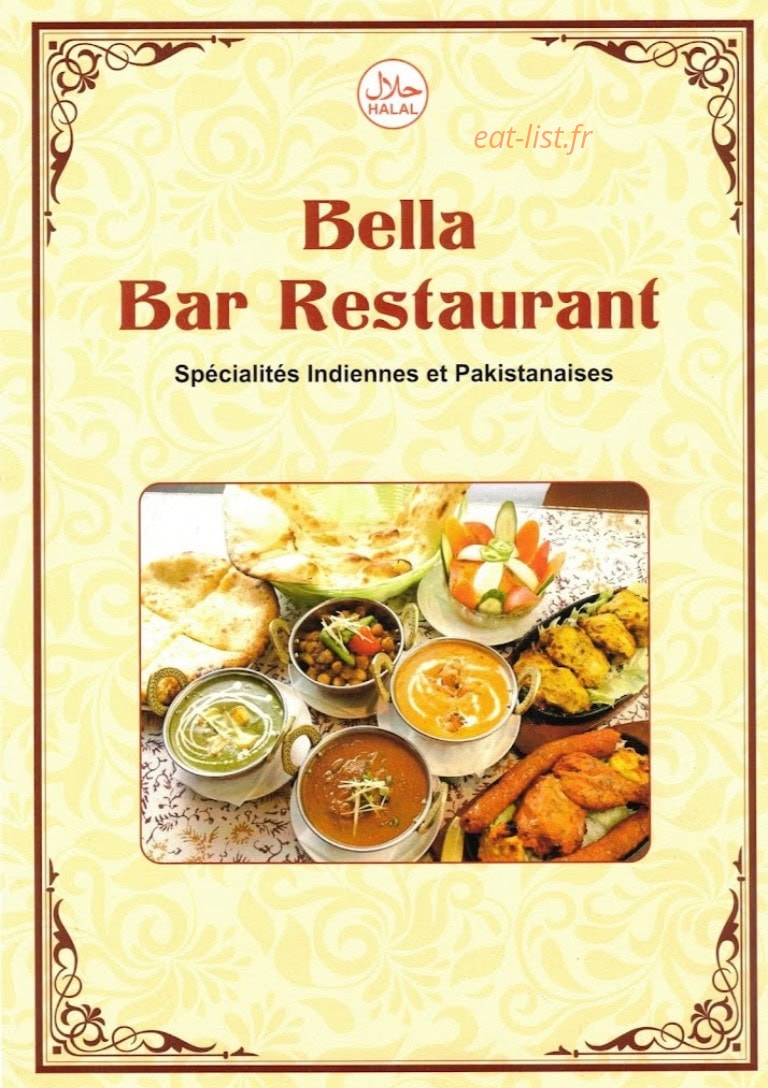 Bela Bar — carte page 1