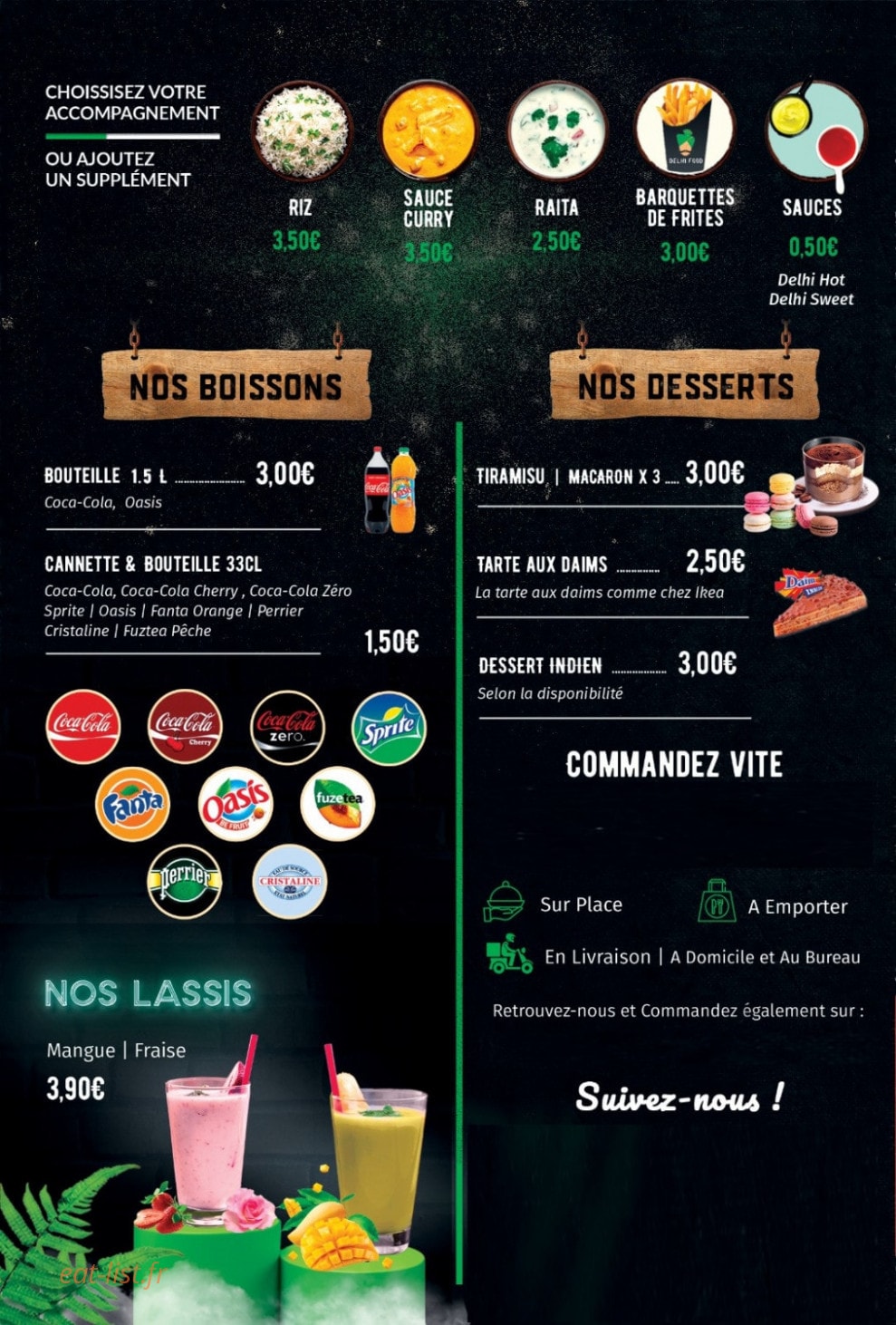 Delhi Food — carte page 4