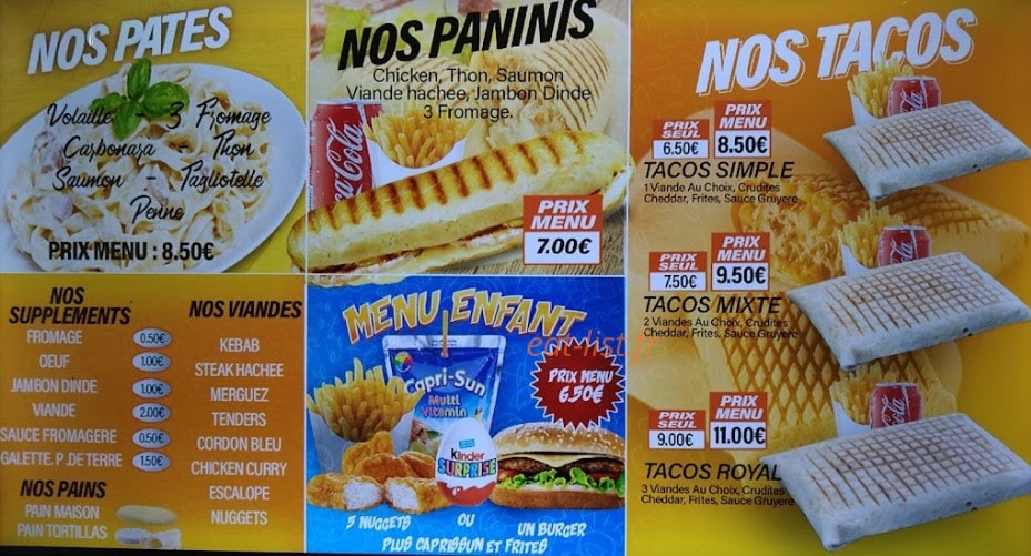 Good Lunch — carte page 3