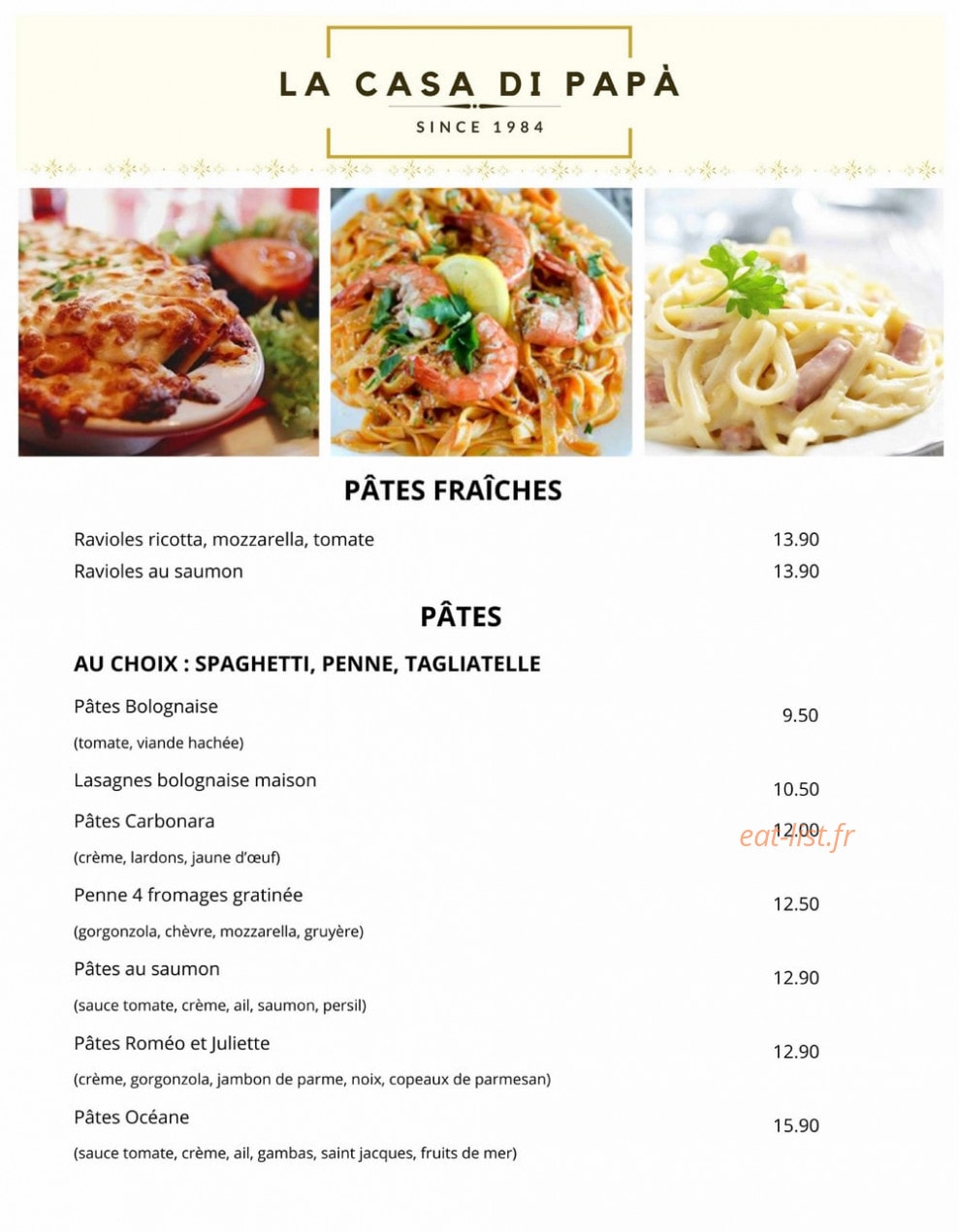La Casa Di Papà — carte page 2