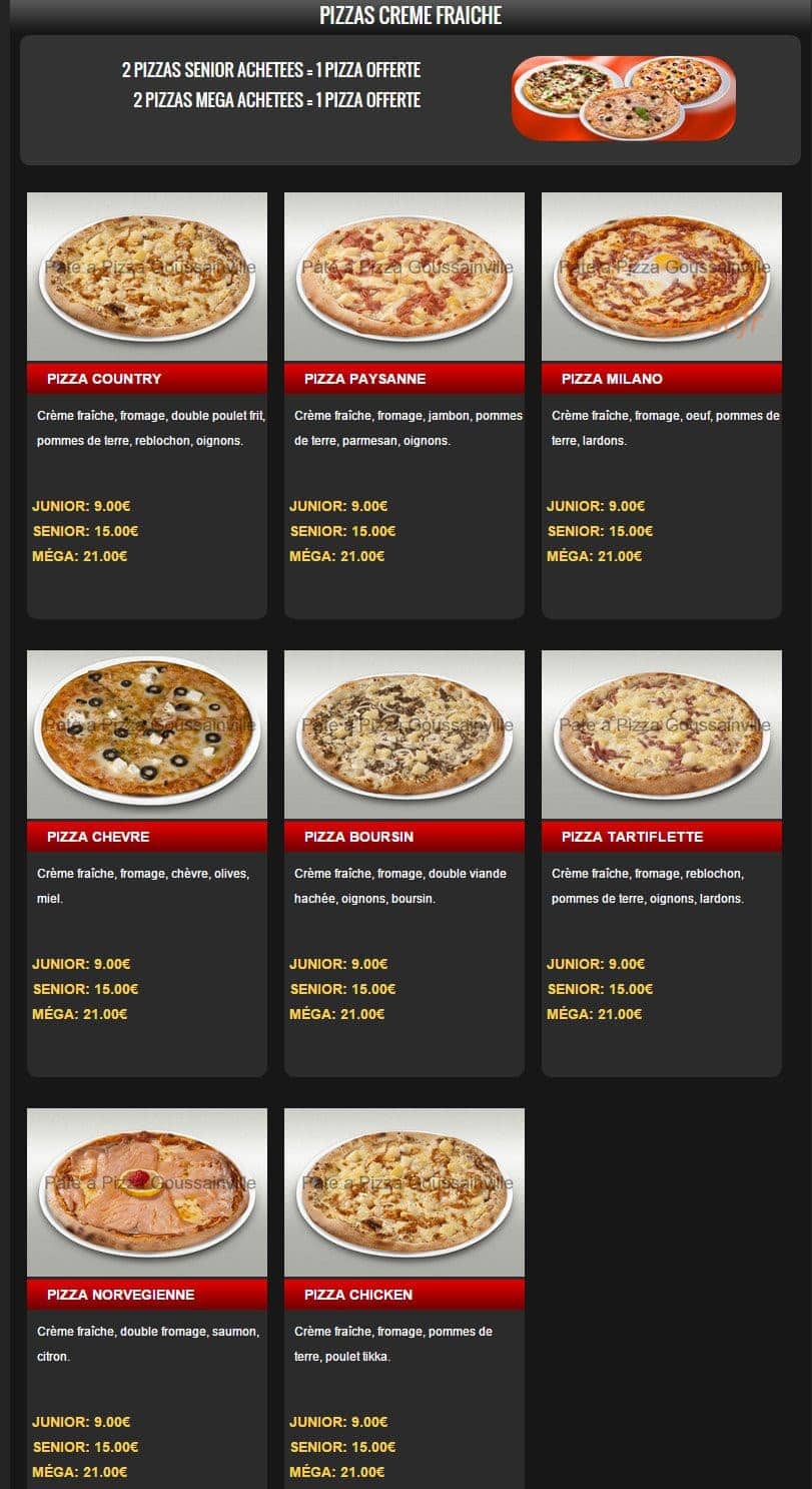 La Pâte à Pizza — carte page 5