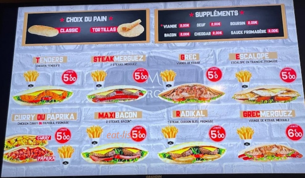 Maht Burger — carte page 4
