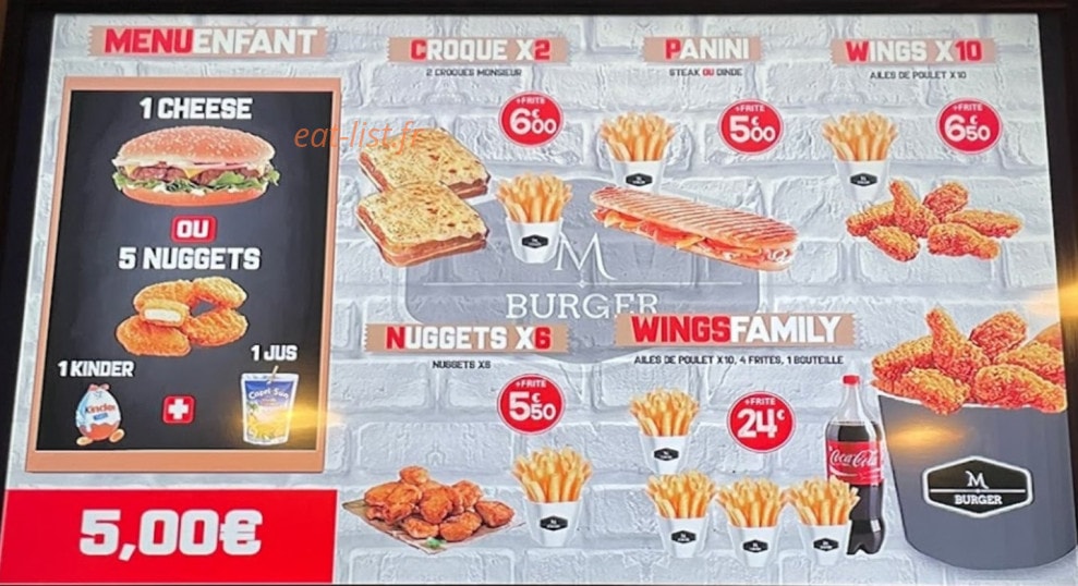Maht Burger — carte page 2