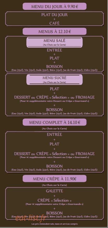 Sucré-Salé — carte page 4