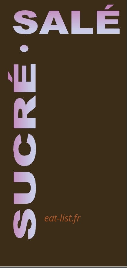Sucré-Salé — carte page 1