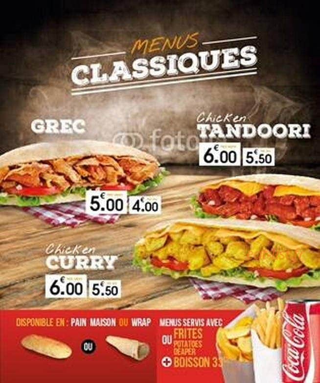 Allo Burger — carte page 1