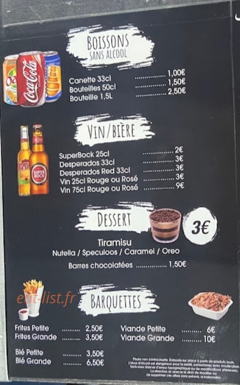 Chez Massimo — carte page 2