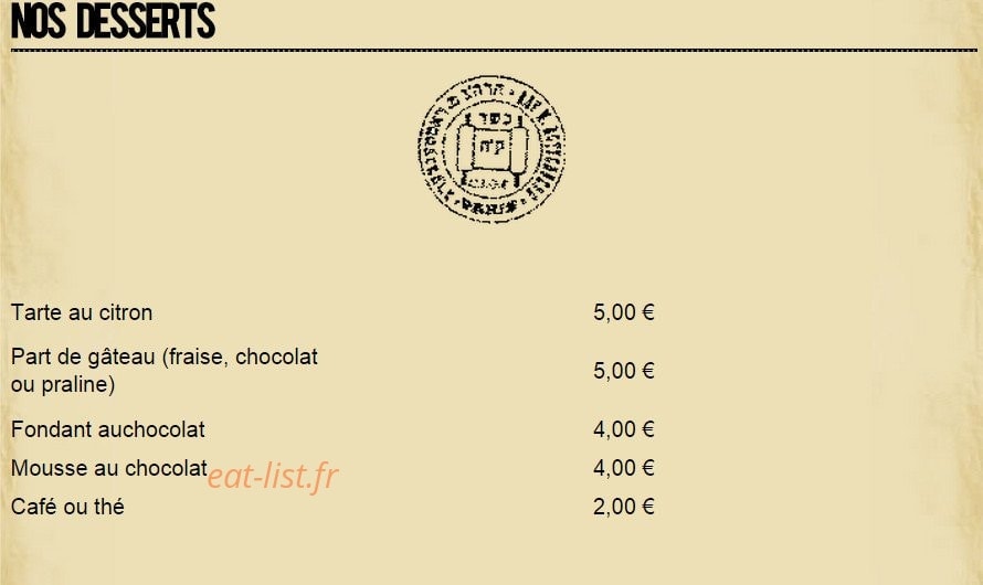 Chez Yonathan — carte page 7
