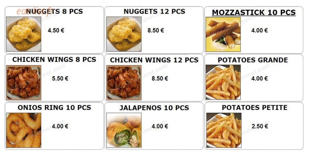 Dolce pizza — carte page 4