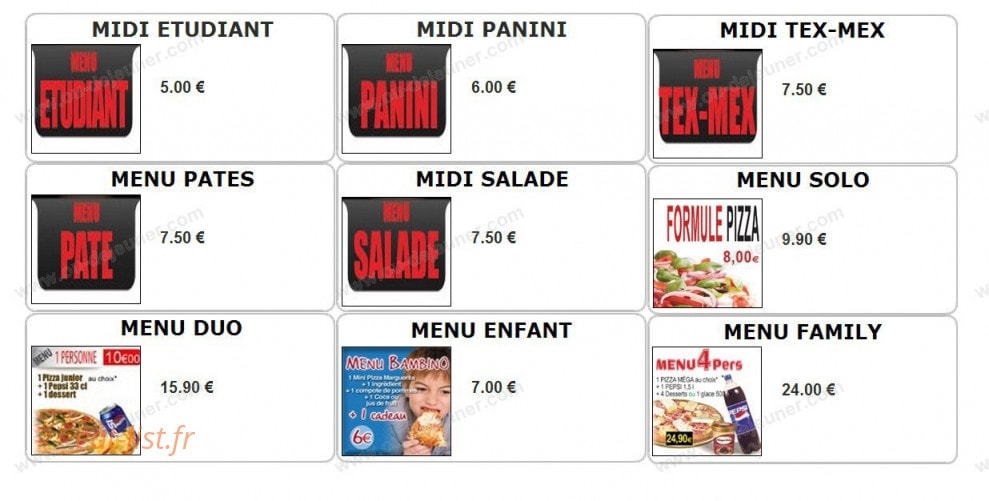 Dolce pizza — carte page 6