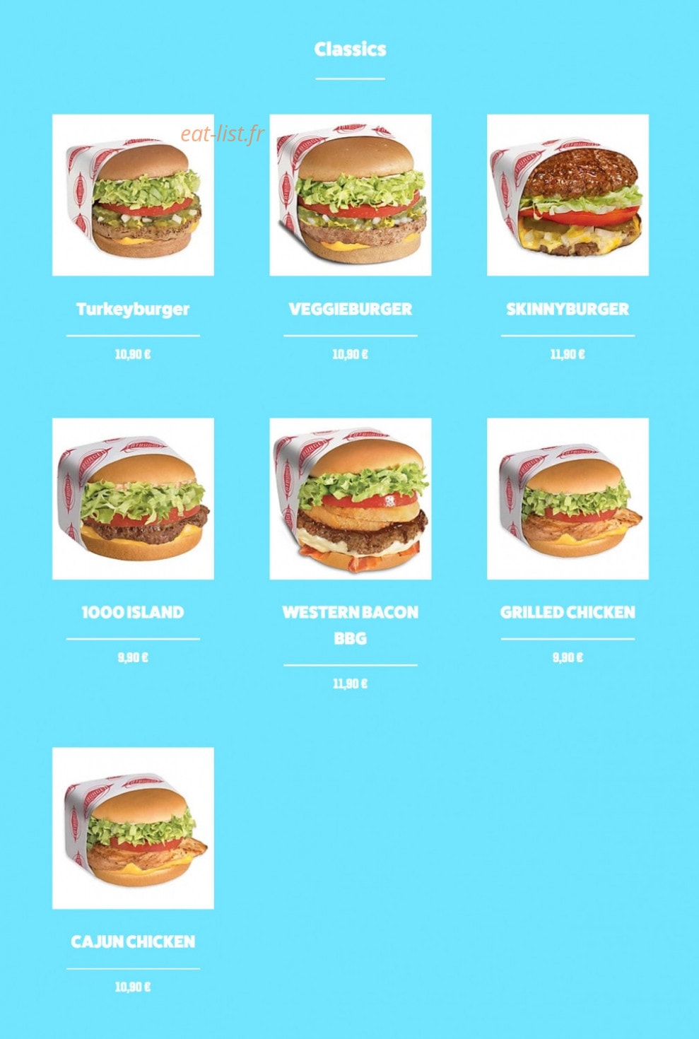 Fatburger — carte page 2