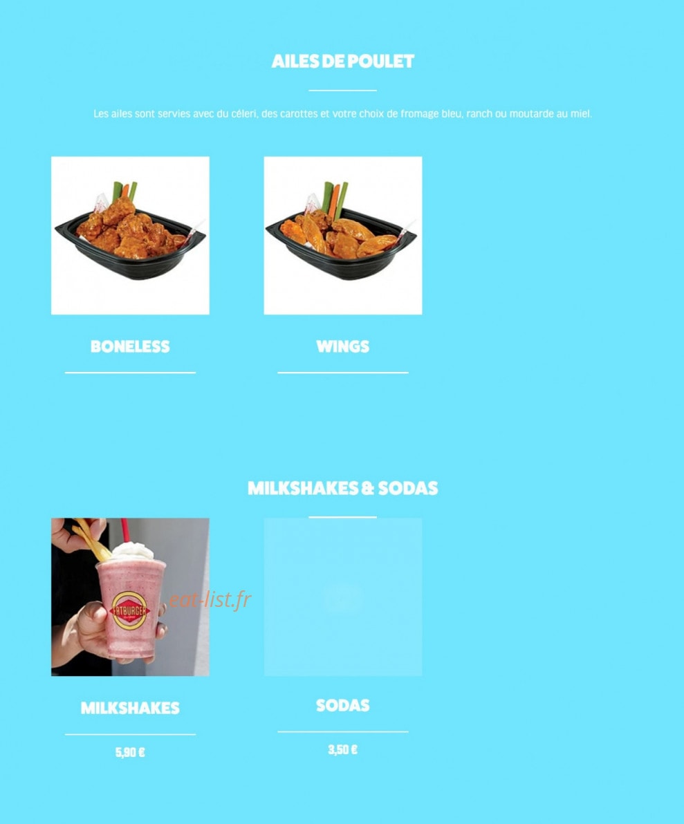Fatburger — carte page 4