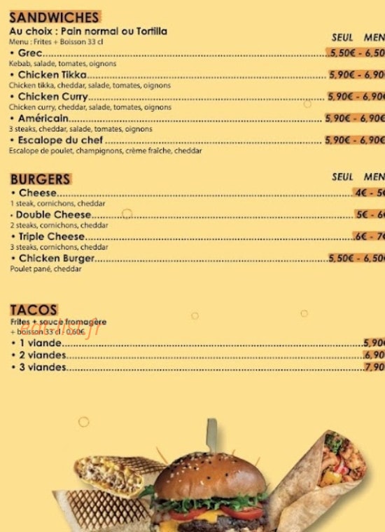 Food Station — carte page 3