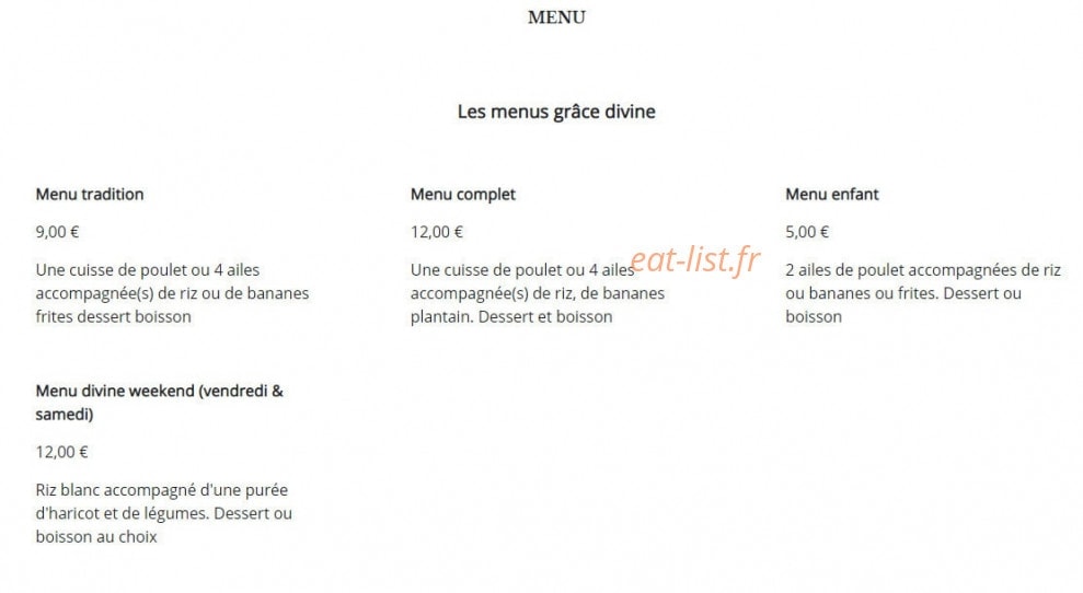Grace divine — carte page 1