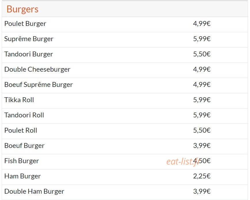 Maxin Chicken — carte page 6