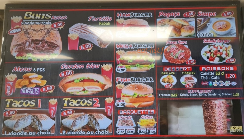 O'kebab — carte page 4