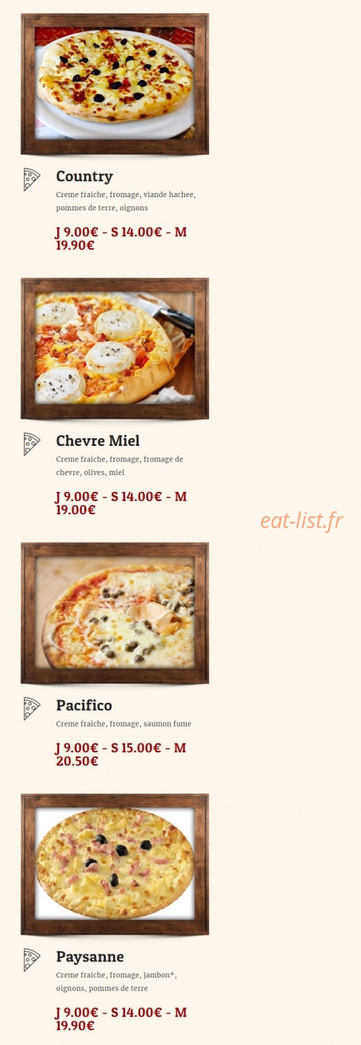 Pizza Place — carte page 11