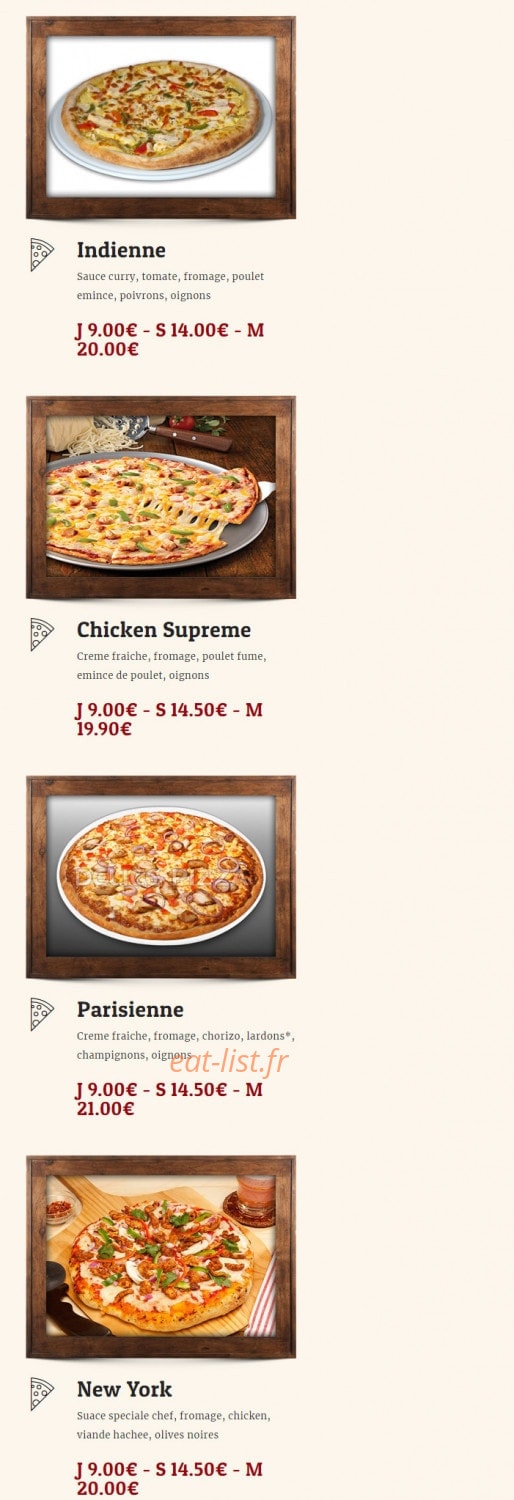 Pizza Place — carte page 12