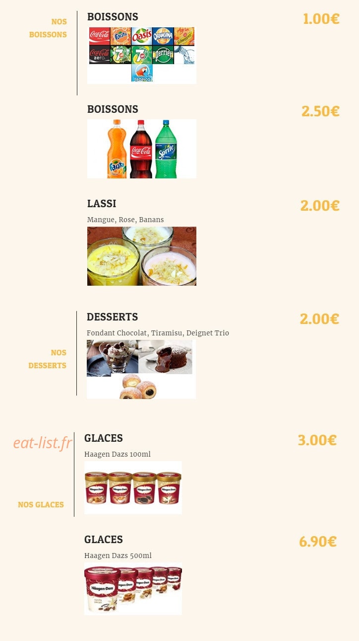 Pizza Place — carte page 16