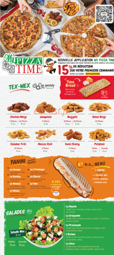 Pizza Time — carte page 4