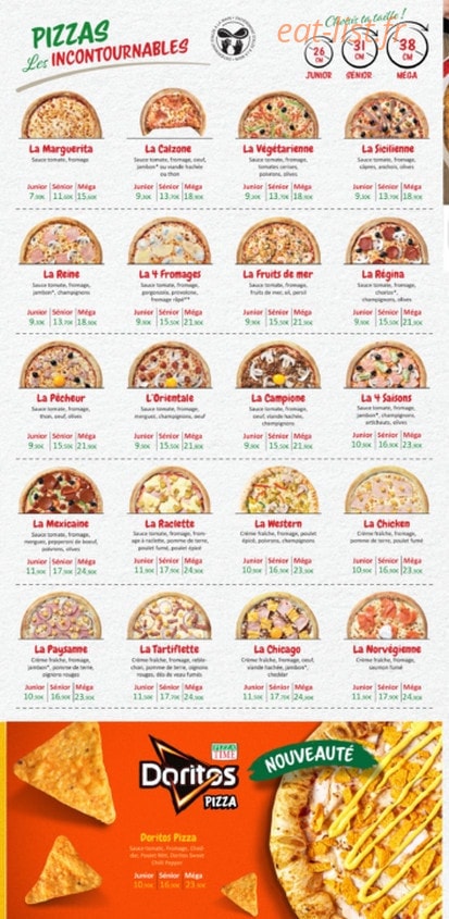 Pizza Time — carte page 2