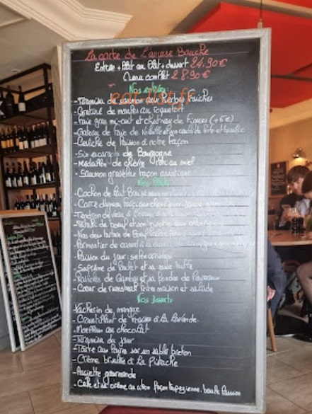 L'amuse bouche — carte page 1