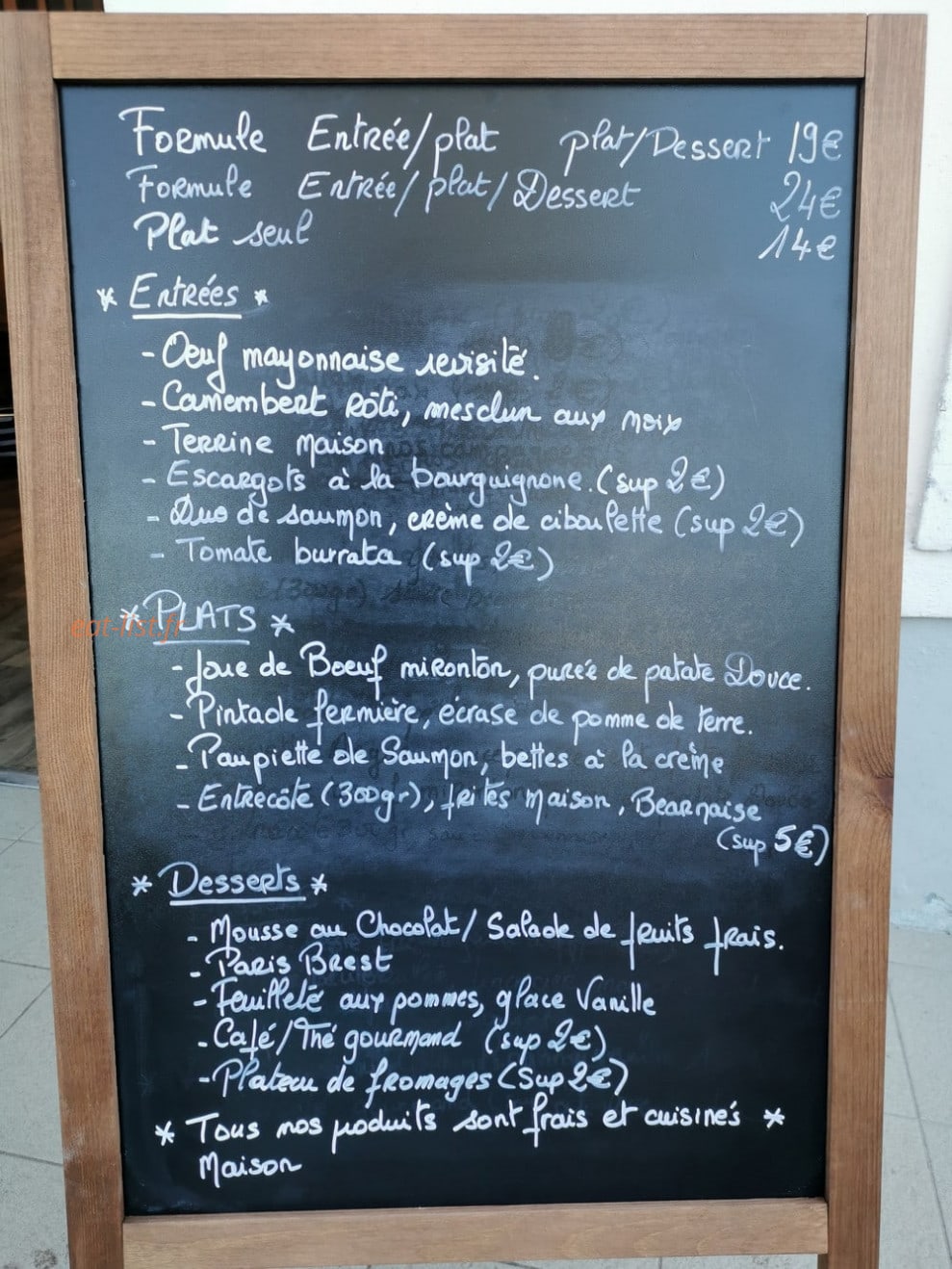 Le Tie Break — carte page 1