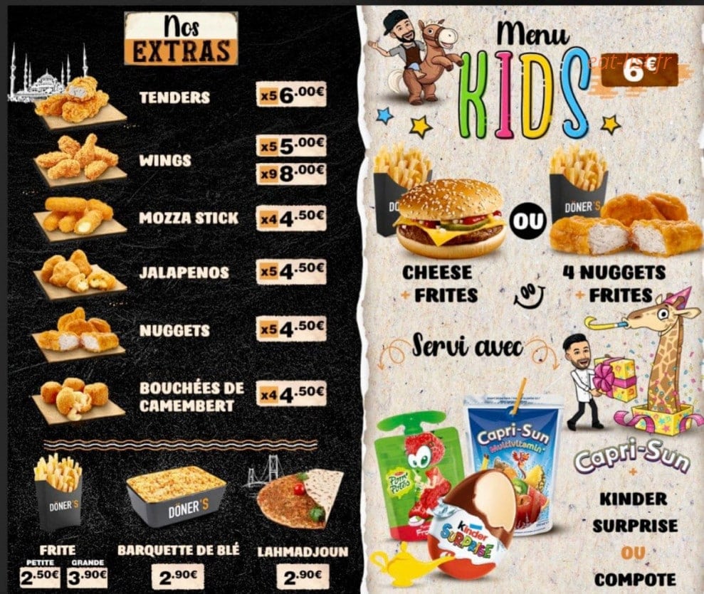 Döner's — carte page 10