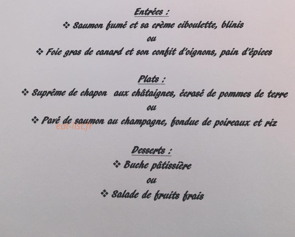 Le Café du Commerce — carte page 1