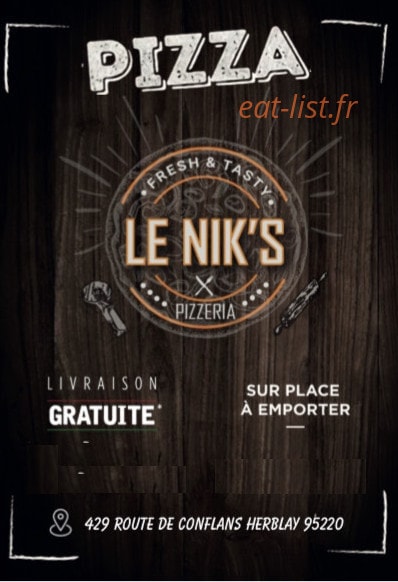 Le Nik's — carte page 1