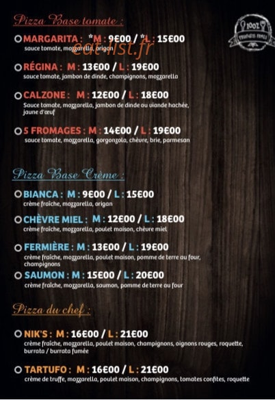 Le Nik's — carte page 2