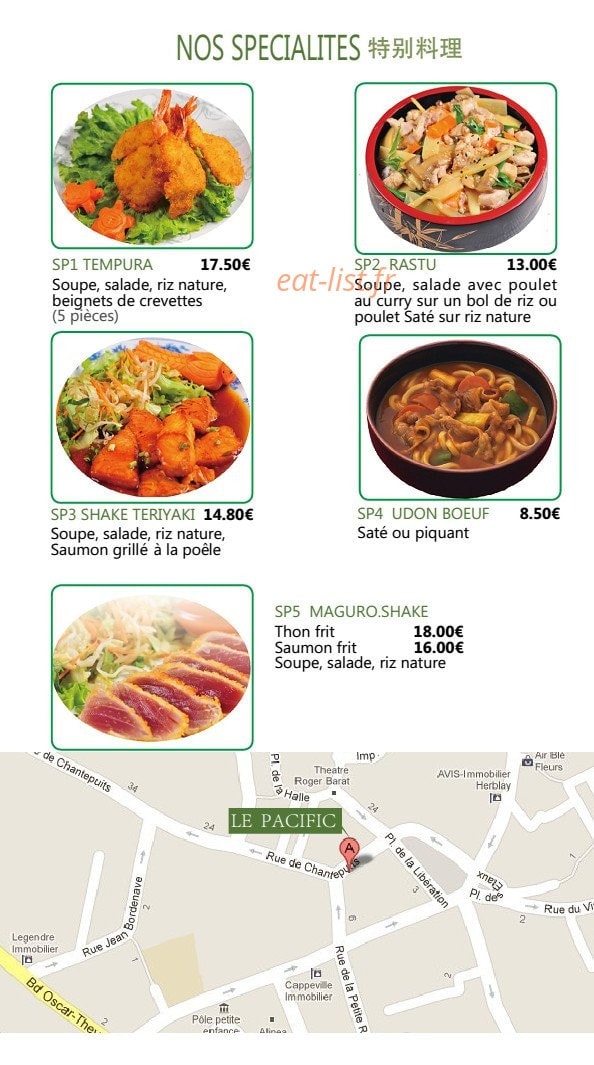 Le Pacific — carte page 12