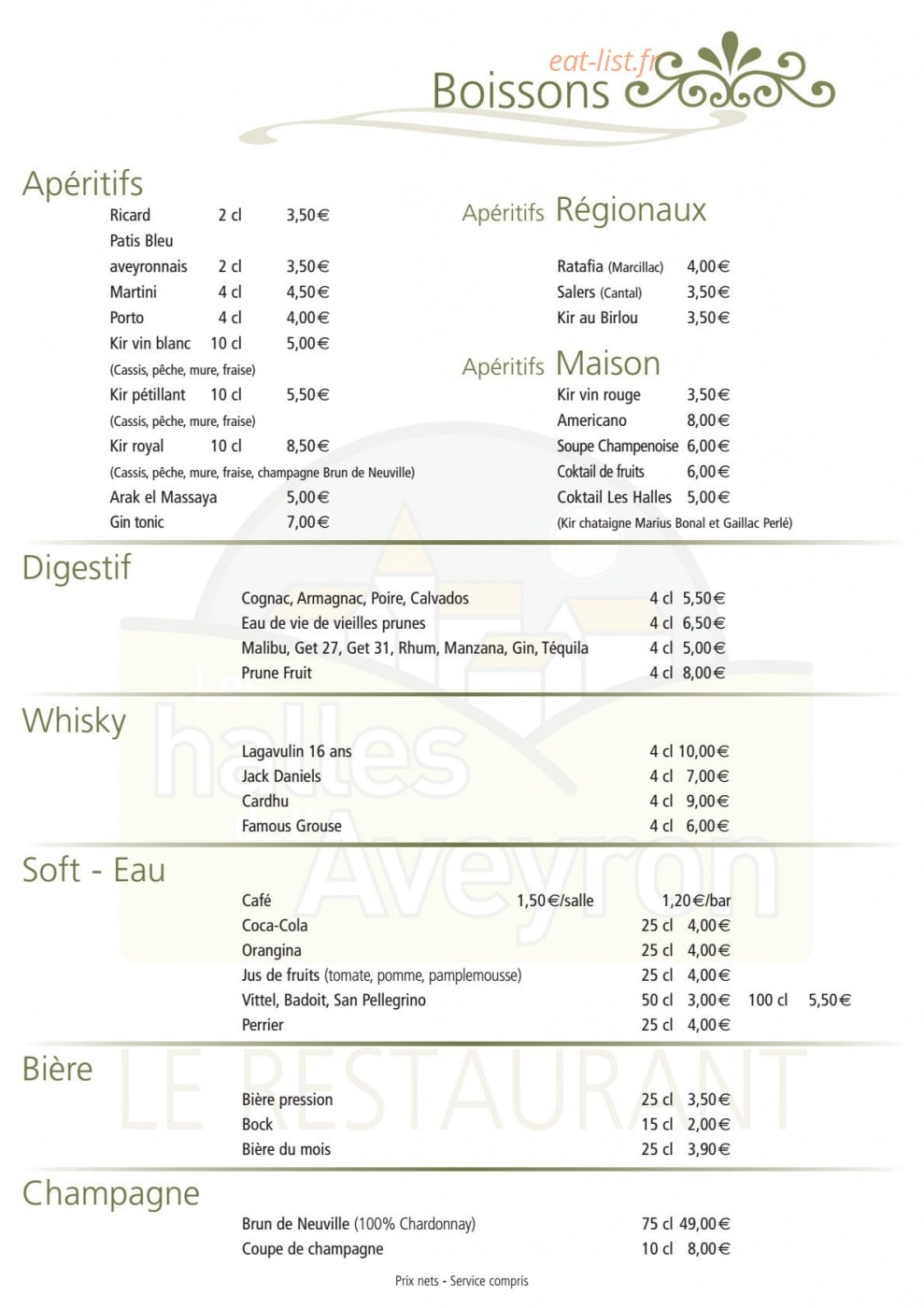 Les Halles de l'Aveyron — carte page 7