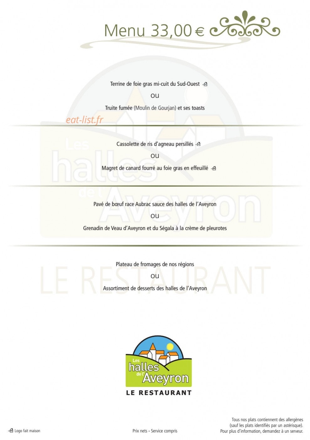 Les Halles de l'Aveyron — carte page 6
