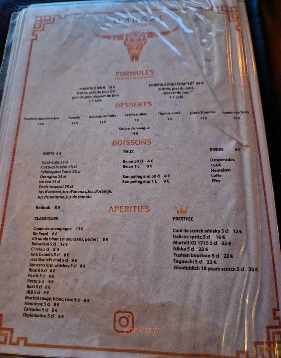 Mangal — carte page 2