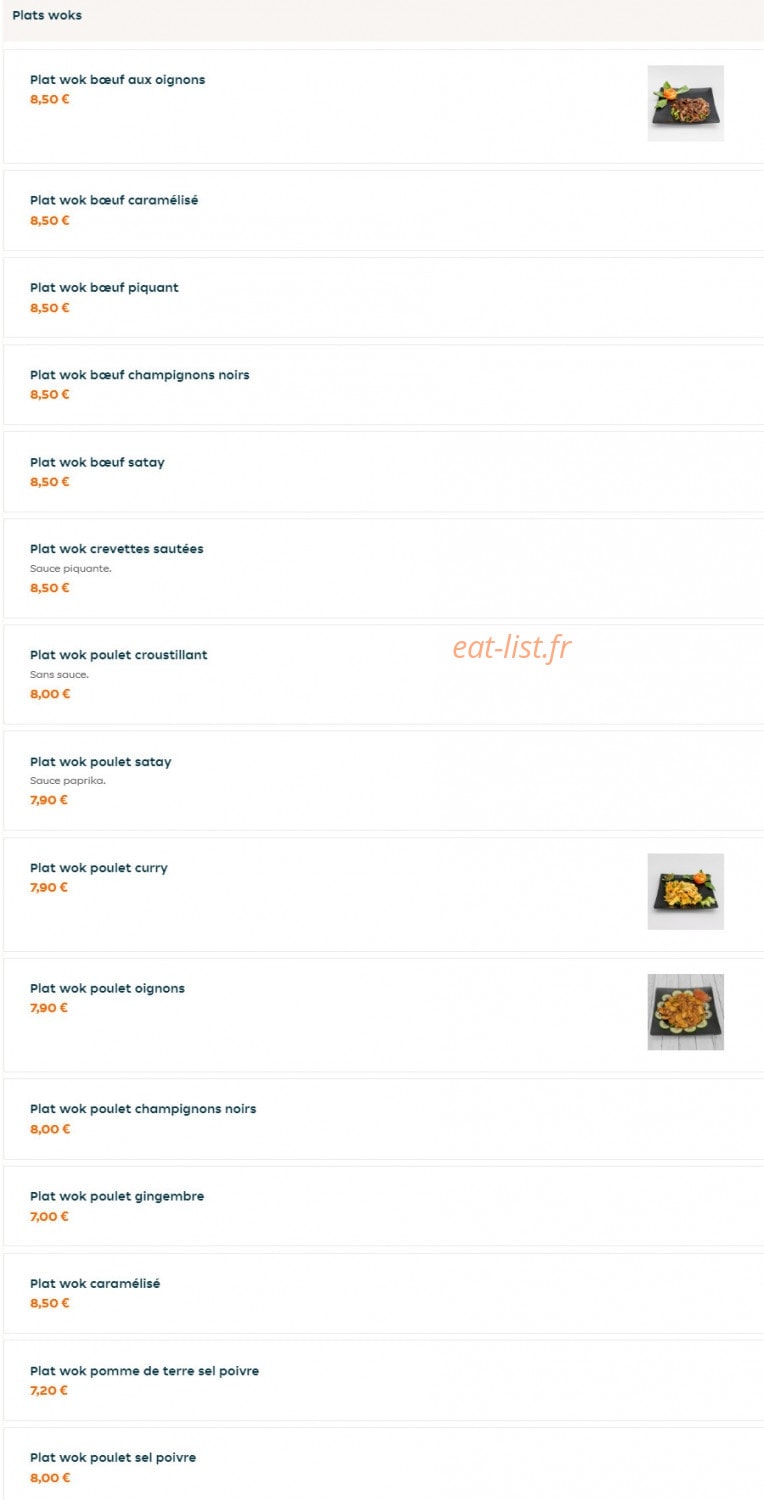 Sushi & Wok — carte page 3
