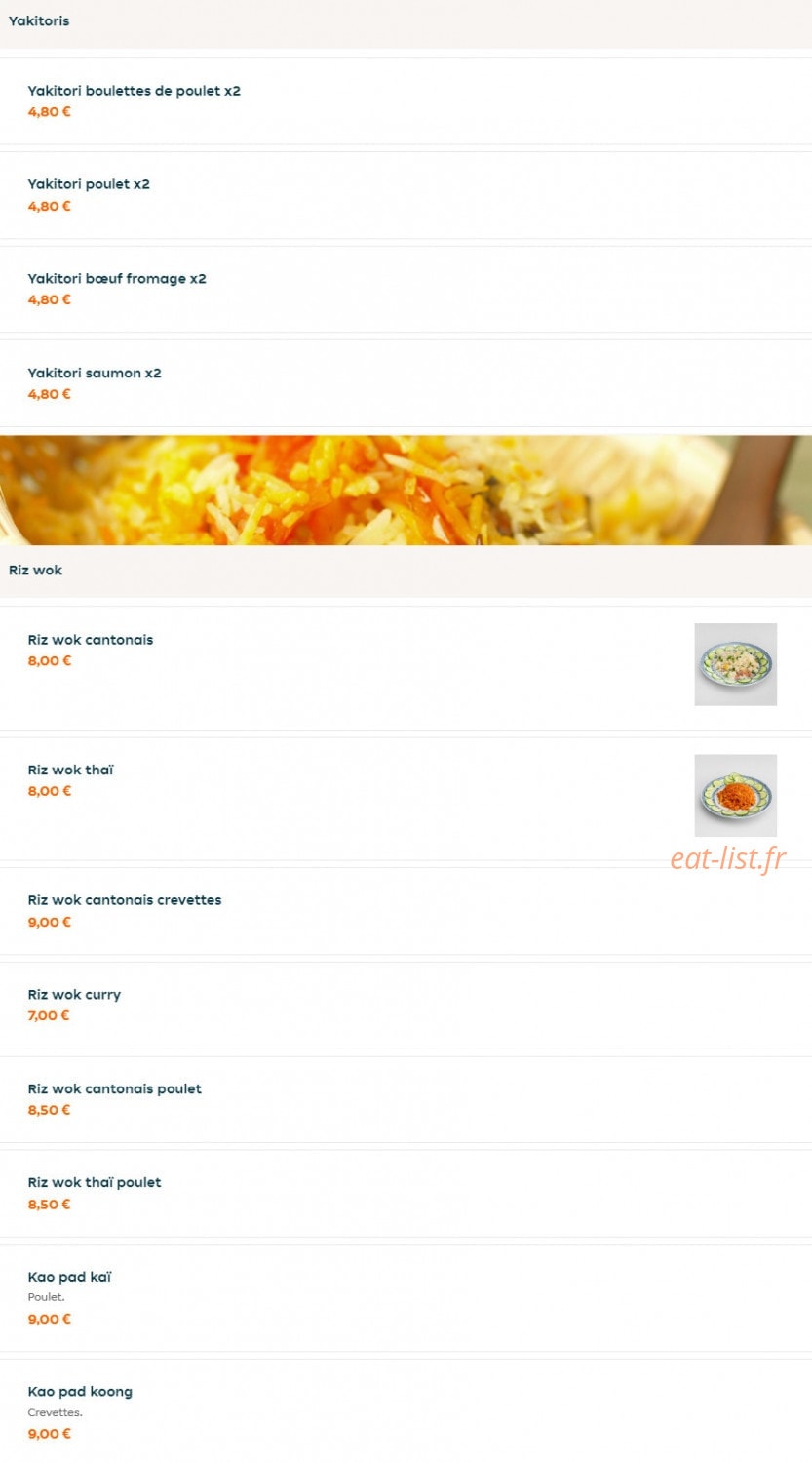 Sushi & Wok — carte page 9