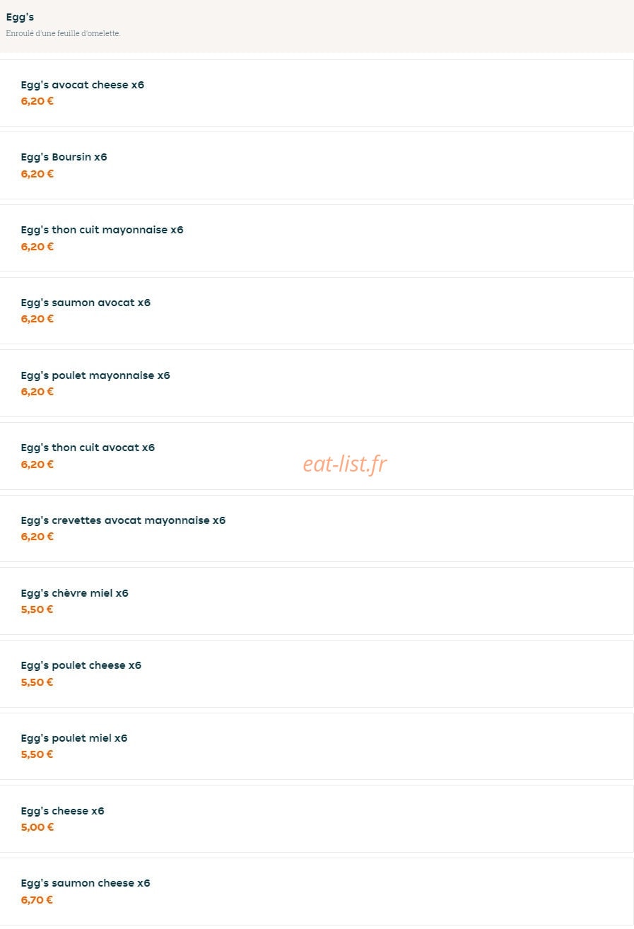Sushi & Wok — carte page 12