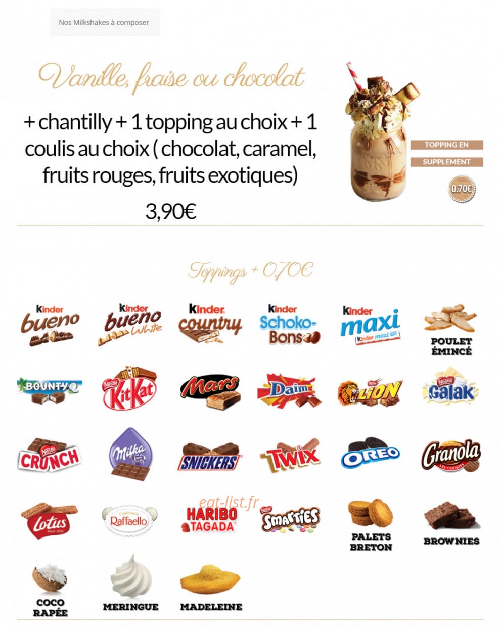 Crêperie des Courses — carte page 6