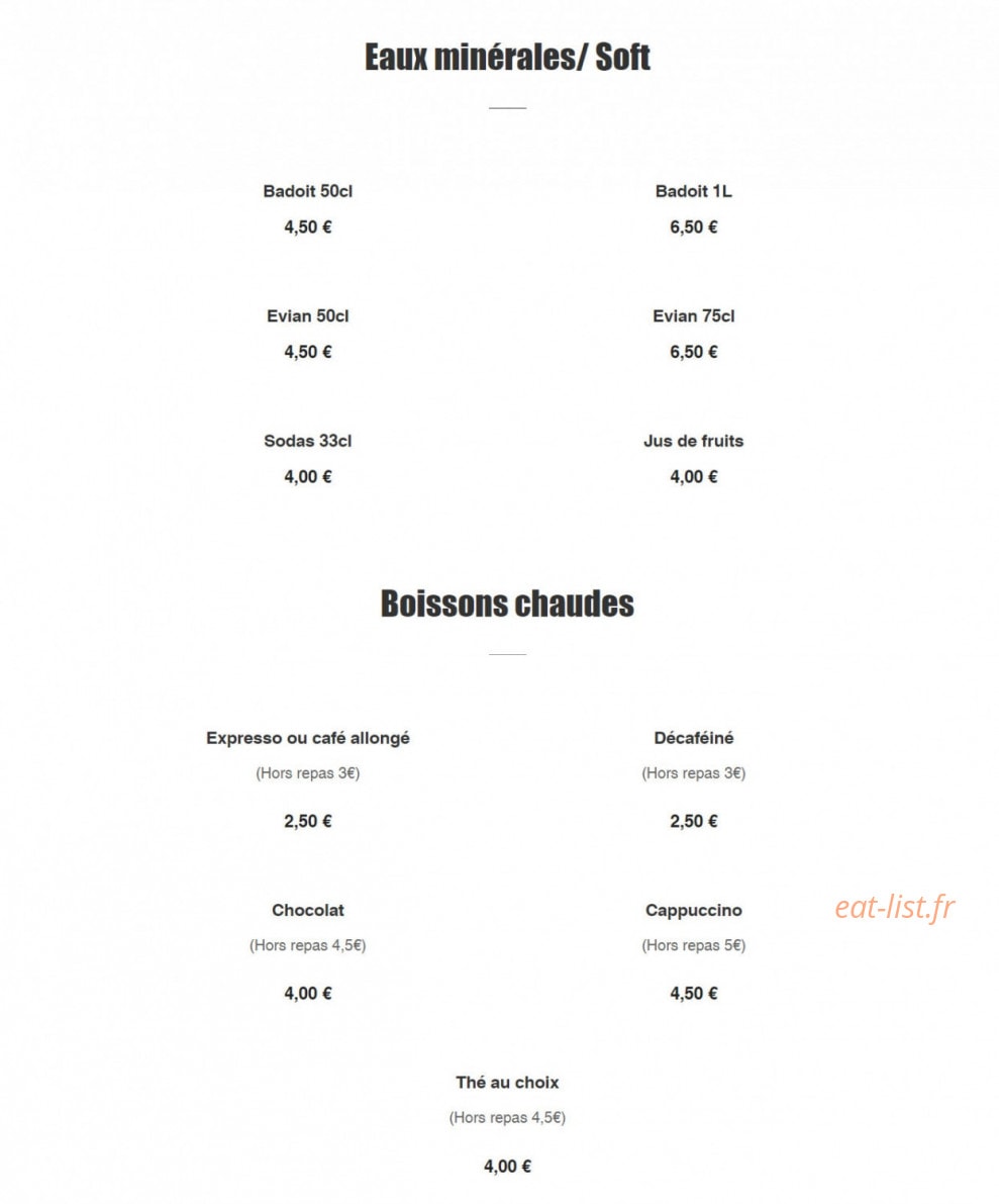 Le Relais Du Lac — carte page 8