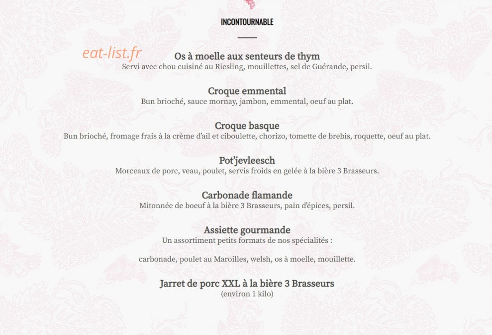 3 Brasseurs — carte page 4