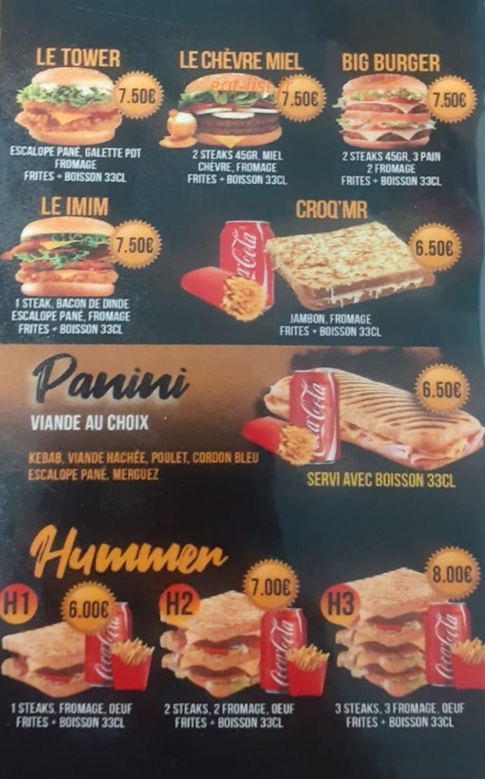 Aga Burger — carte page 3