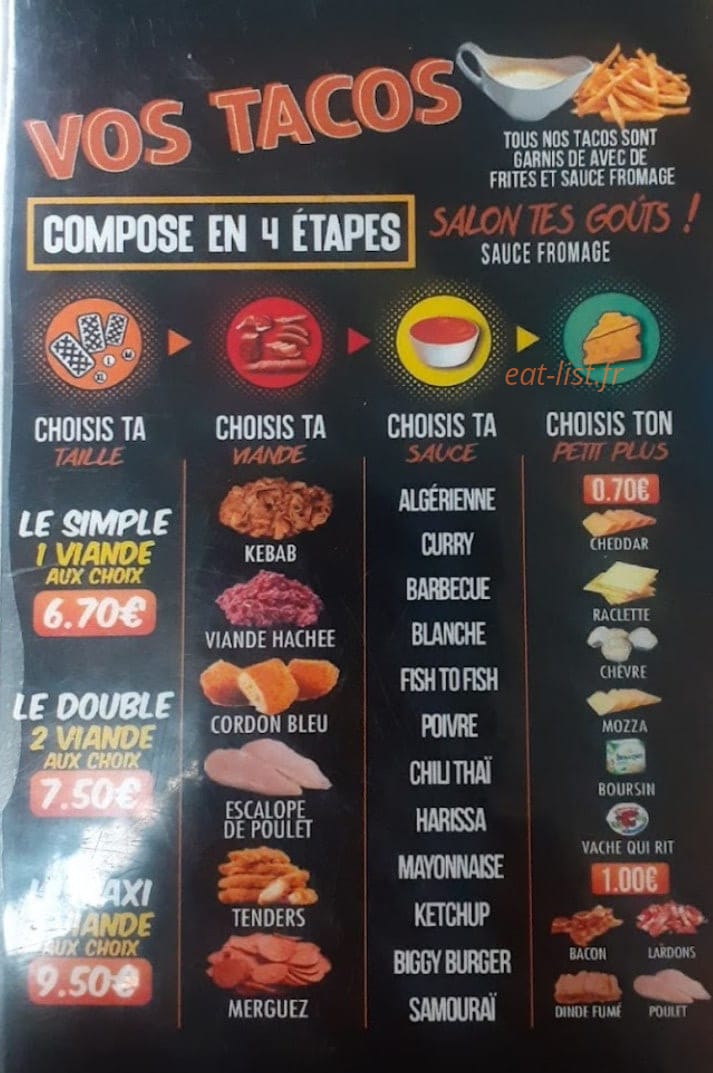 Aga Burger — carte page 5