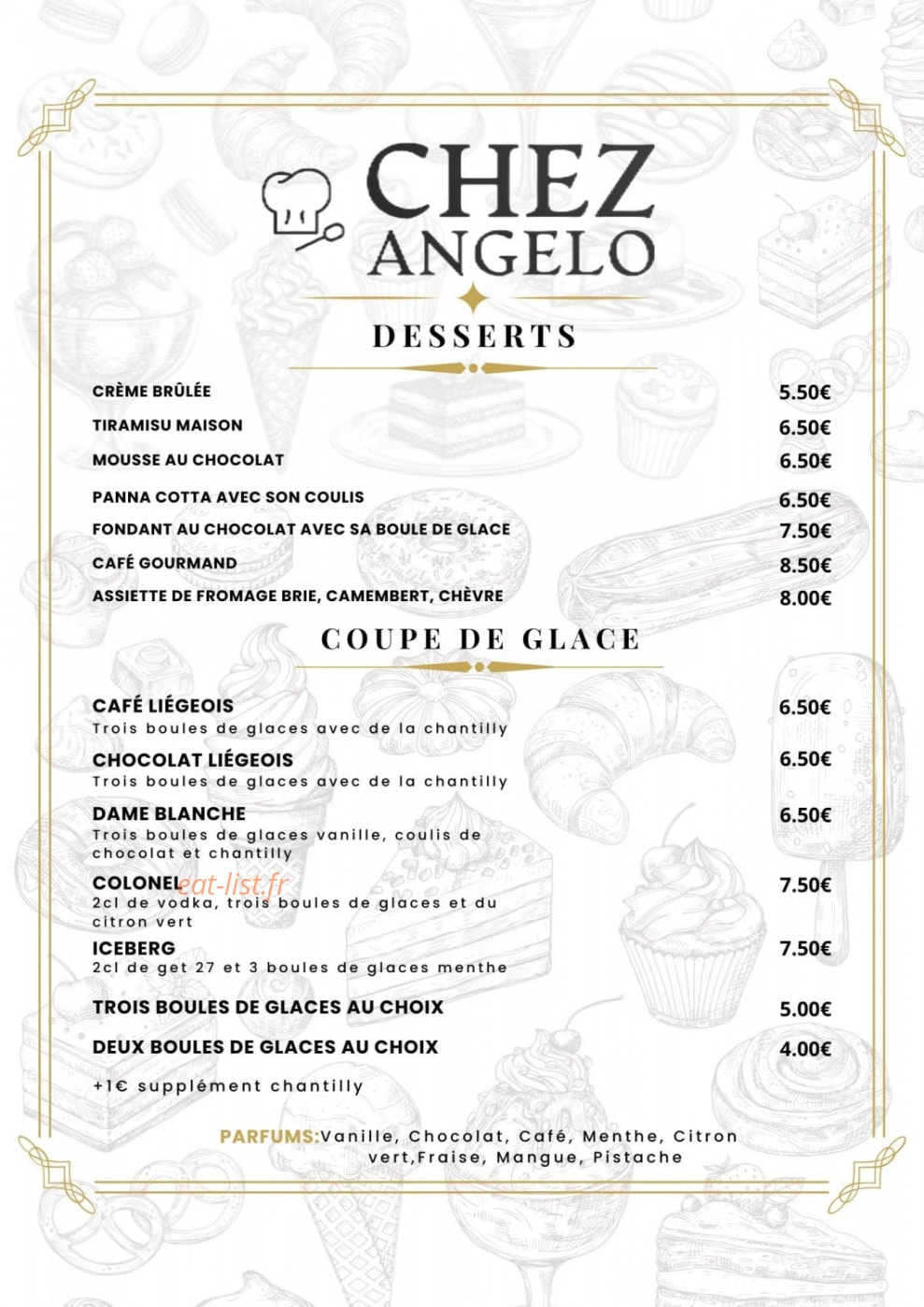 Chez Angelo — carte page 4