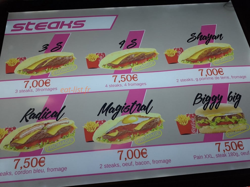 Top sandwich — carte page 1