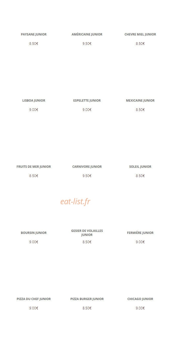 Alliance Pizza — carte page 11