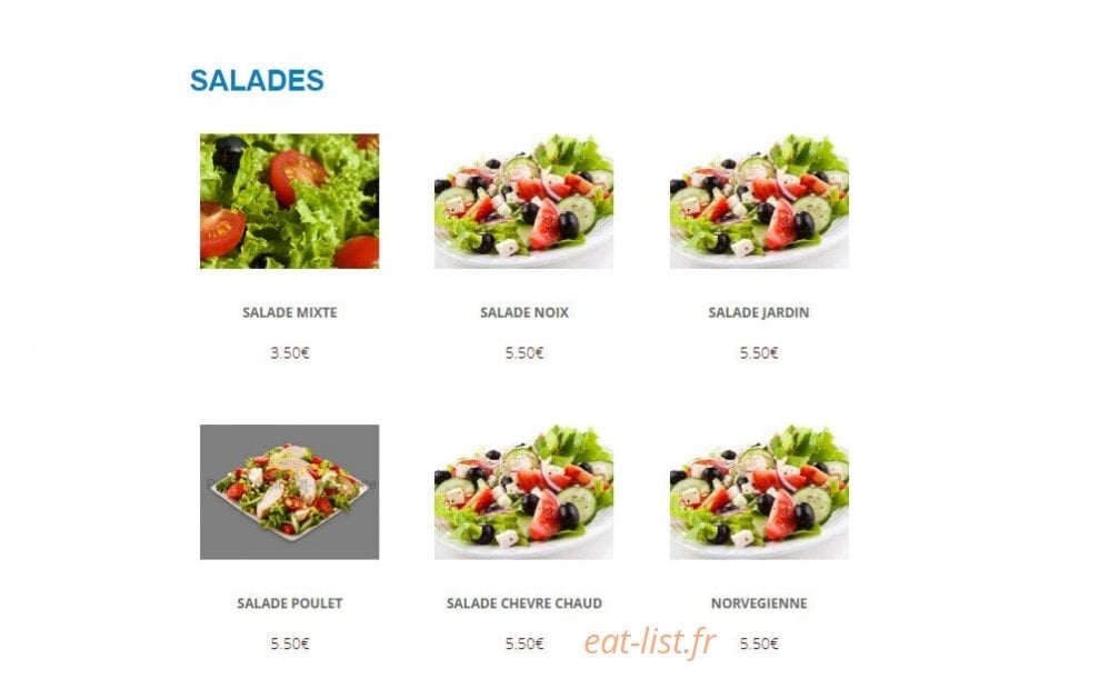 Alliance Pizza — carte page 6