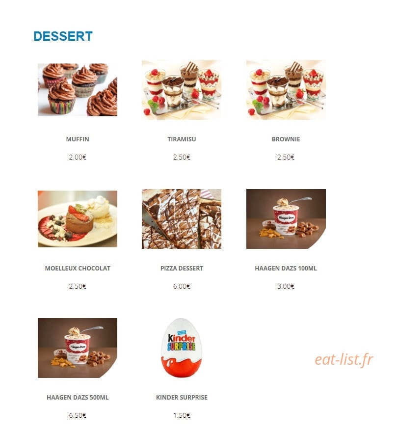 Alliance Pizza — carte page 7