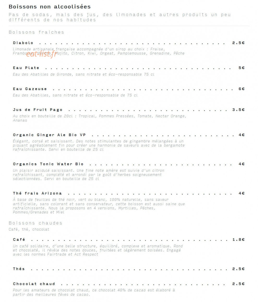Chez Holive — carte page 4